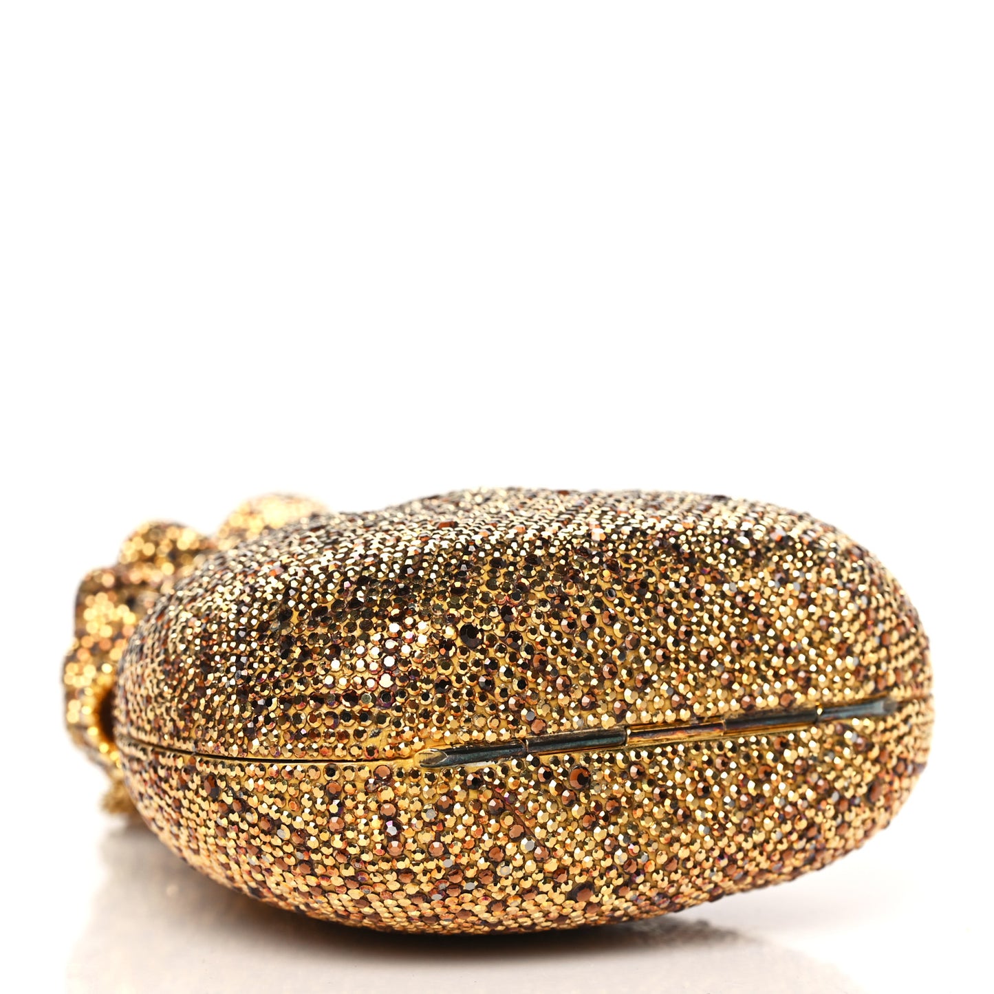 Crystal Money Bags Minaudiere Clutch Gold