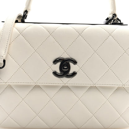 Chanel Lambskin Quilted Small Trendy CC Dual Handle Flap Bag White 6 of 8
