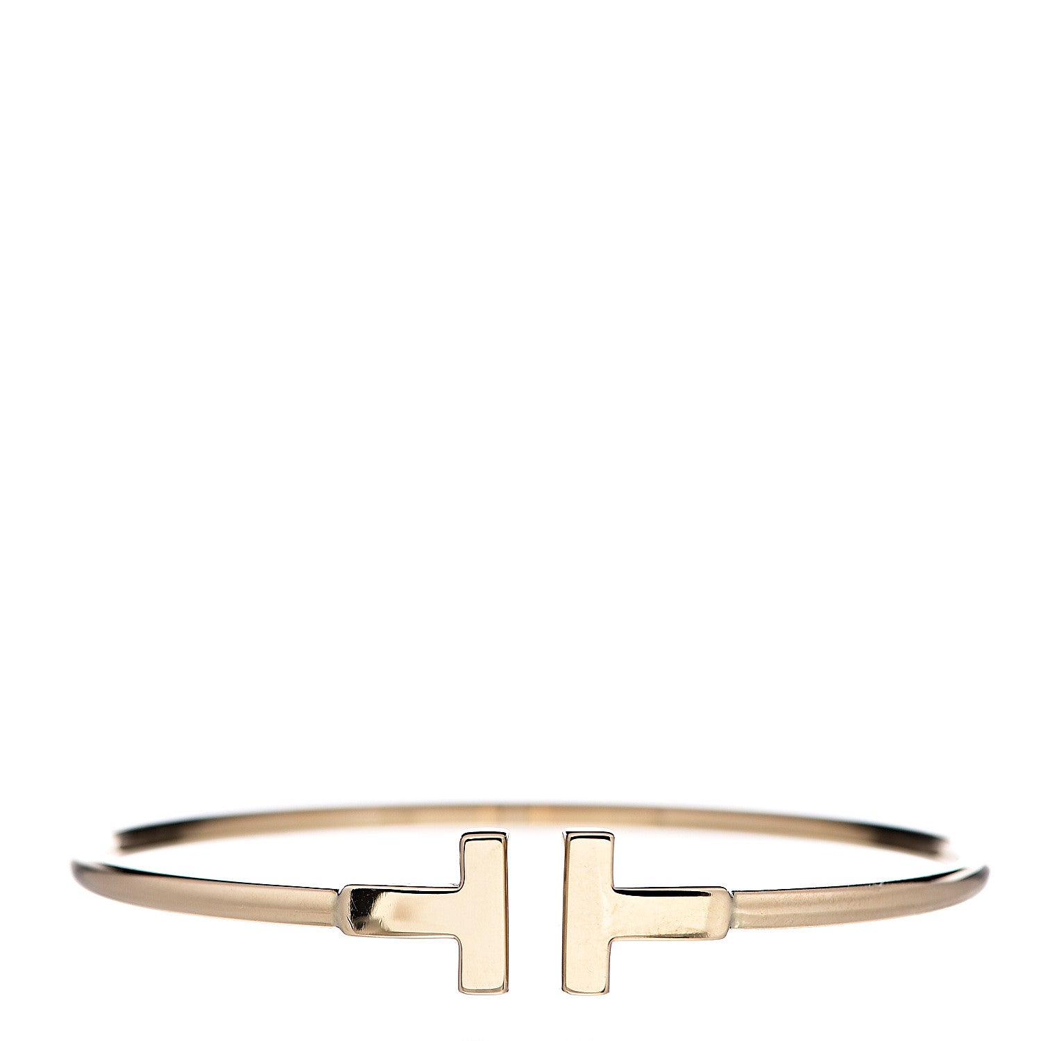 Tiffany 18K Yellow Gold T Wire Bracelet 1 of 3