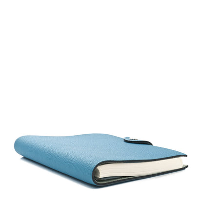 Hermes Togo Ulysse PM Notebook Cover Blue Jean 4 of 8
