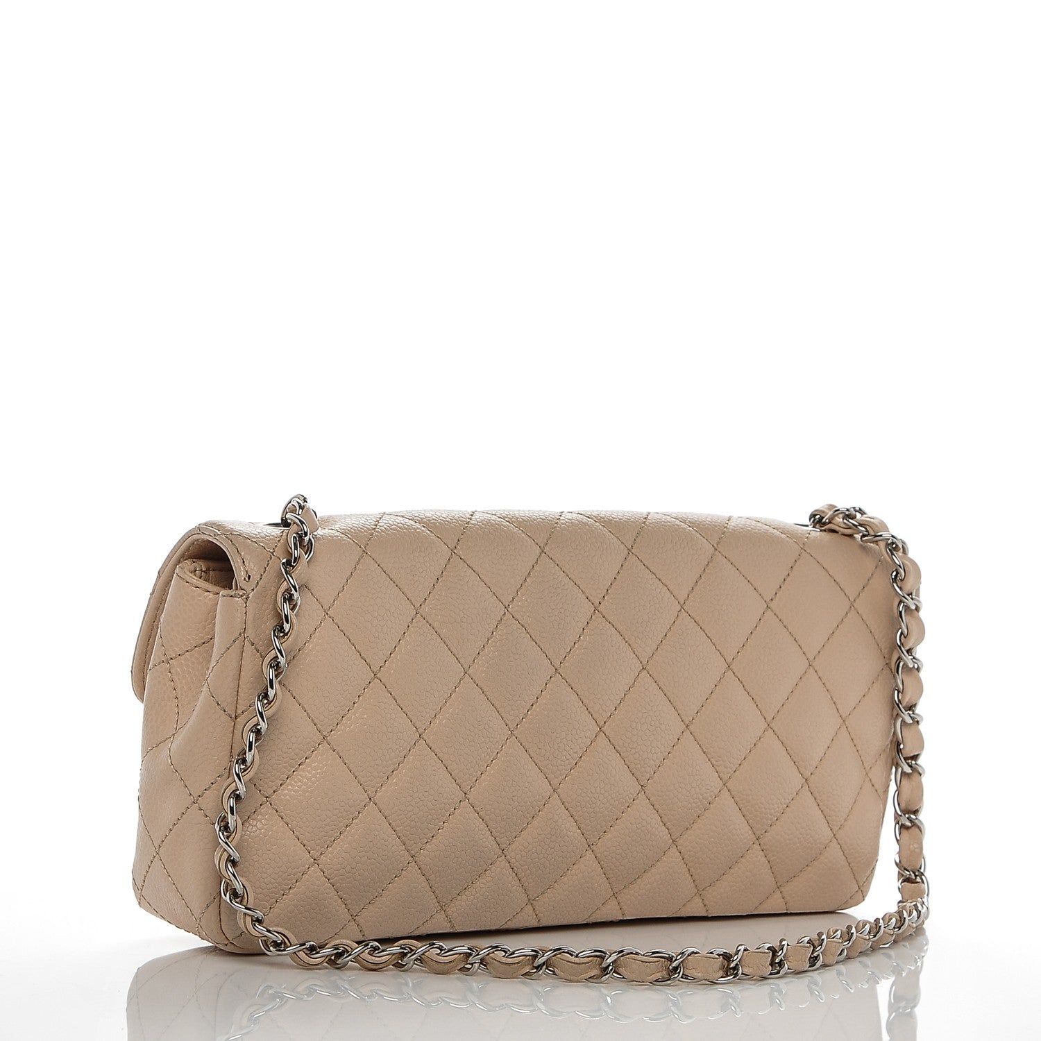 Chanel Caviar East West Flap Beige Clair 3 of 8
