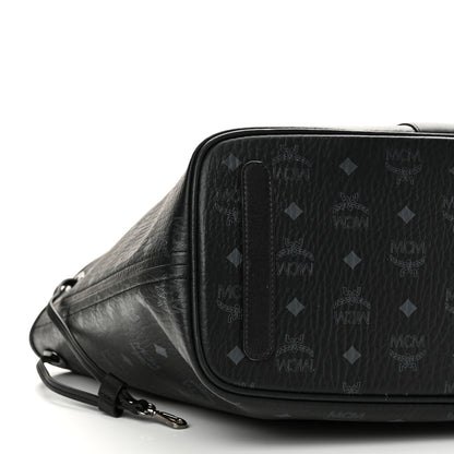 MCM Visetos Medium Liz Reversible Shopper Tote Black 13 of 16