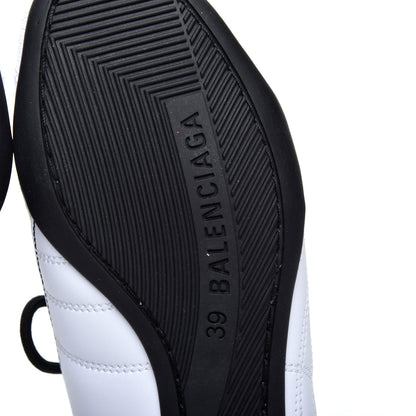 Balenciaga Matte Calfskin Womens Zen Sneaker 39 White Black 6 of 9