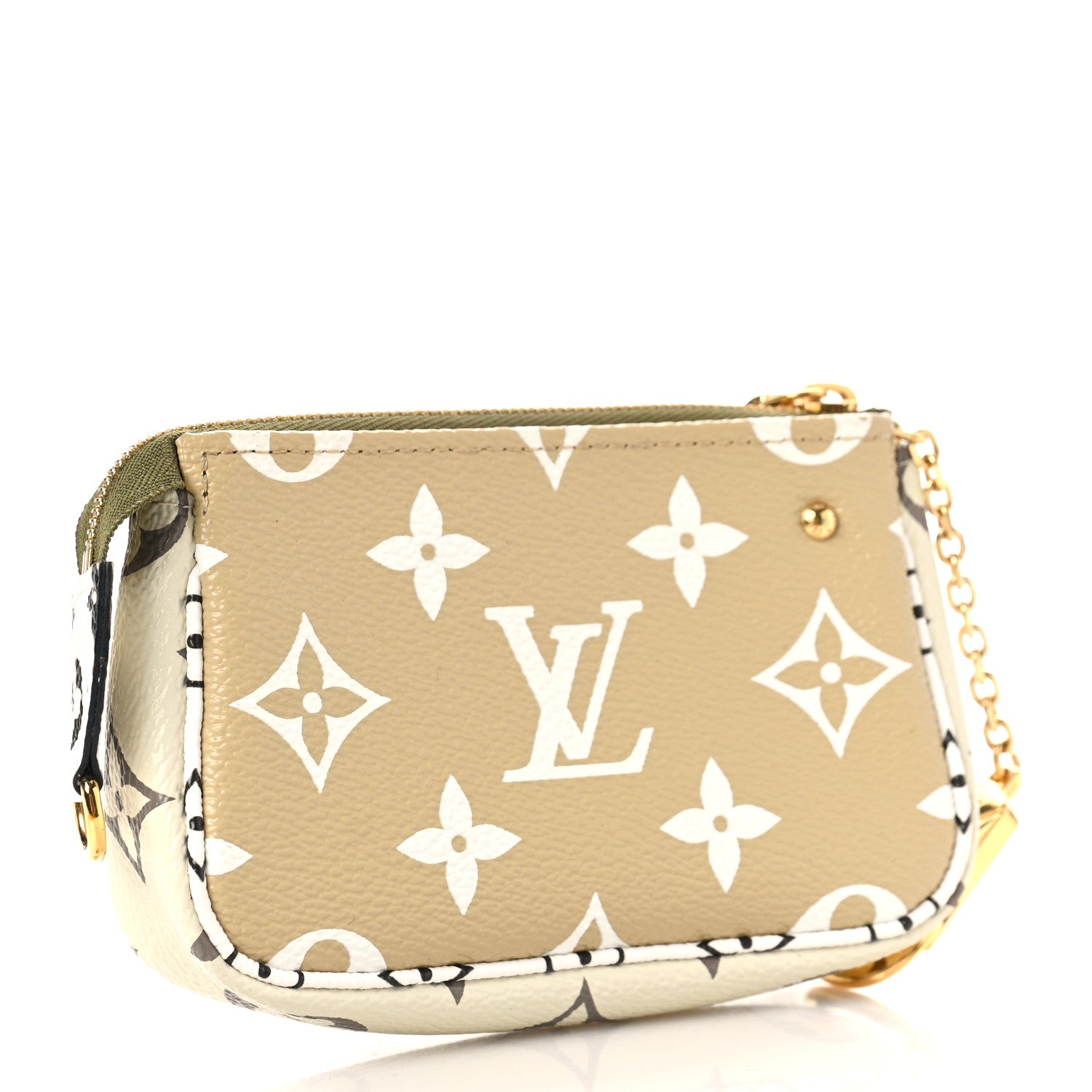 Louis Vuitton Monogram Giant Micro Pochette Accessories Kaki White 3 of 8