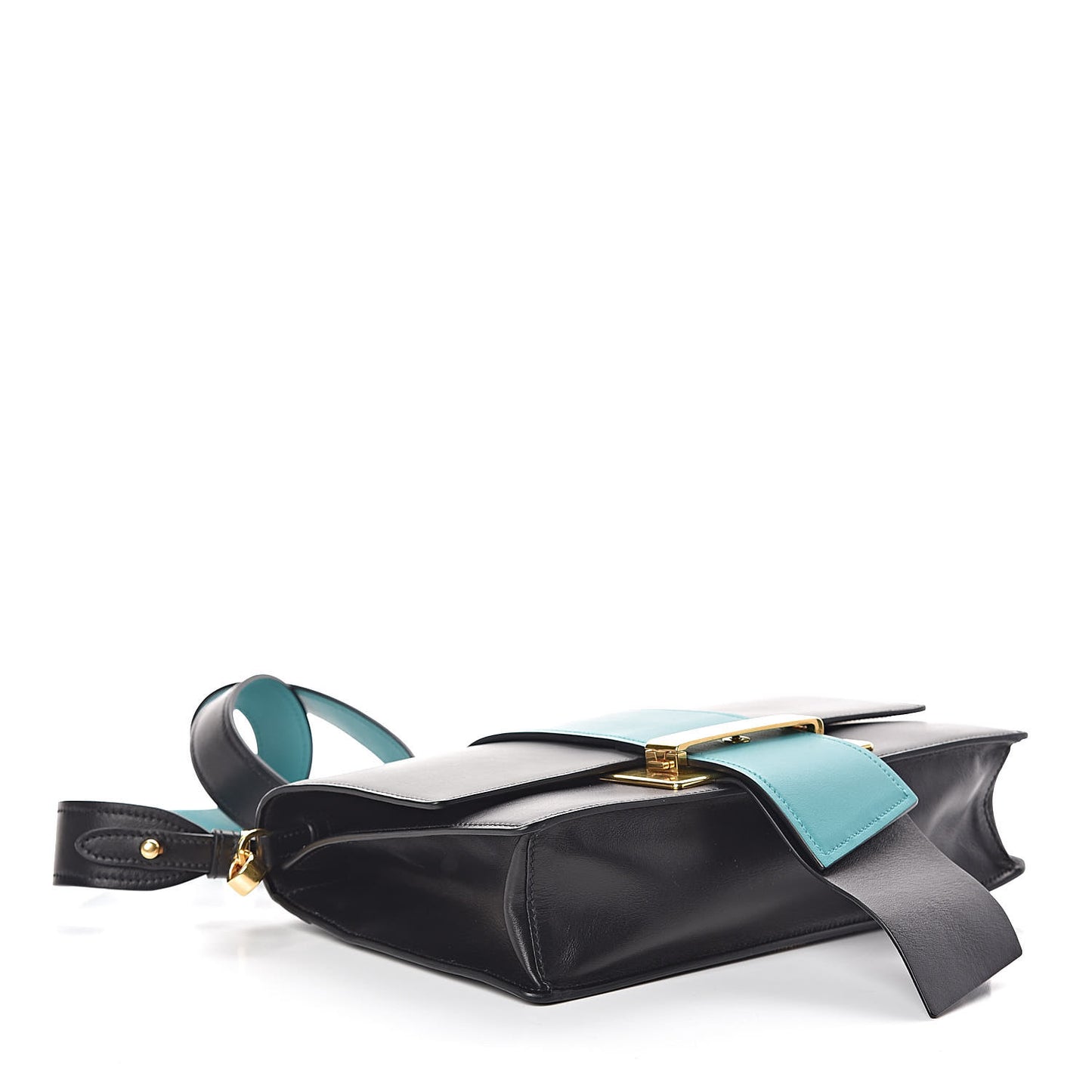 City Calf Ribbon Bag Marmo Black Giada