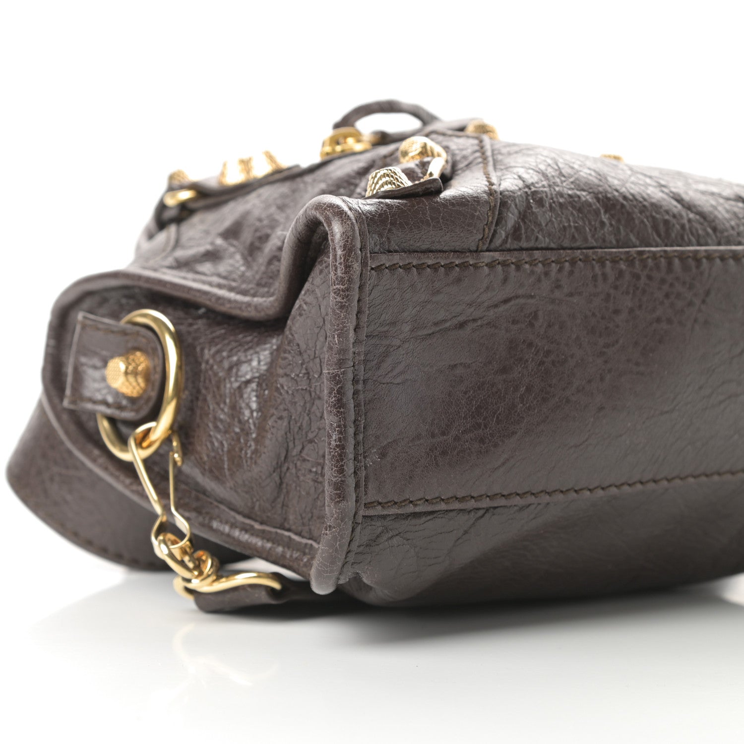 Balenciaga Agneau Giant 12 Gold Hardware Mini City Charbon 9 of 10