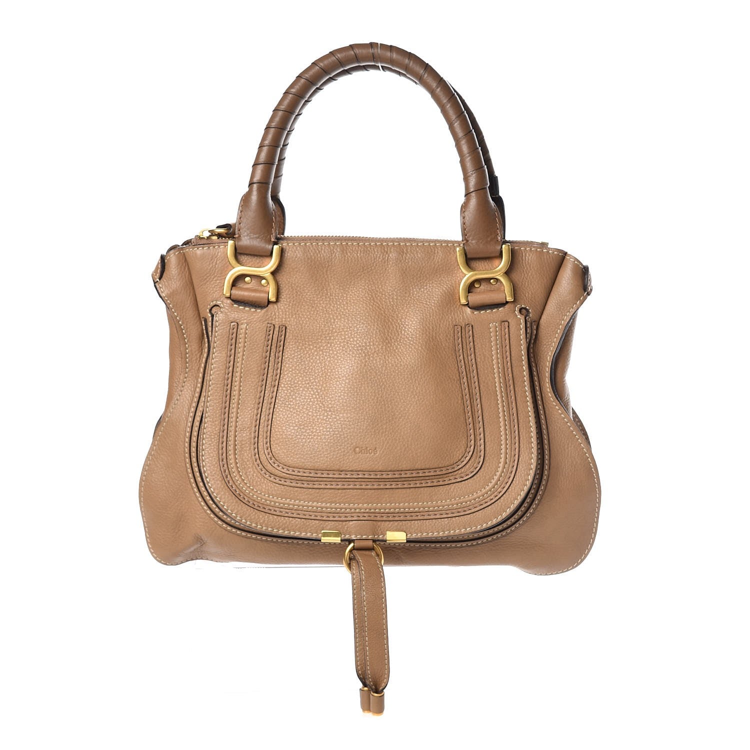 Chloe Calfskin Medium Marcie Satchel Nut 1 of 7