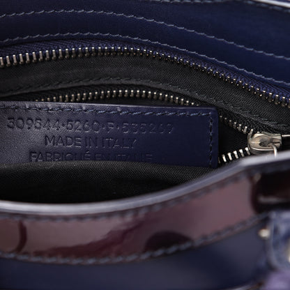 Balenciaga Smooth Calfskin Metallic Patent Giant 12 Silver Hardware Mini City Ultraviolet 6 of 14
