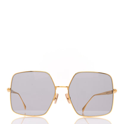Fendi Metal Crystal Square Sunglasses FF 0439/S Gold 2 of 7