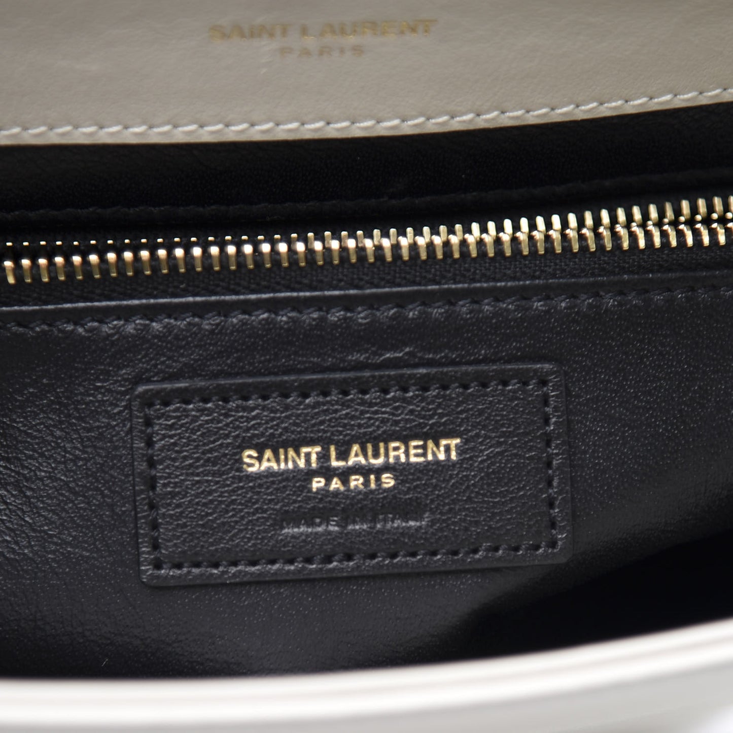 Calfskin Quilted Y Joan Satchel White