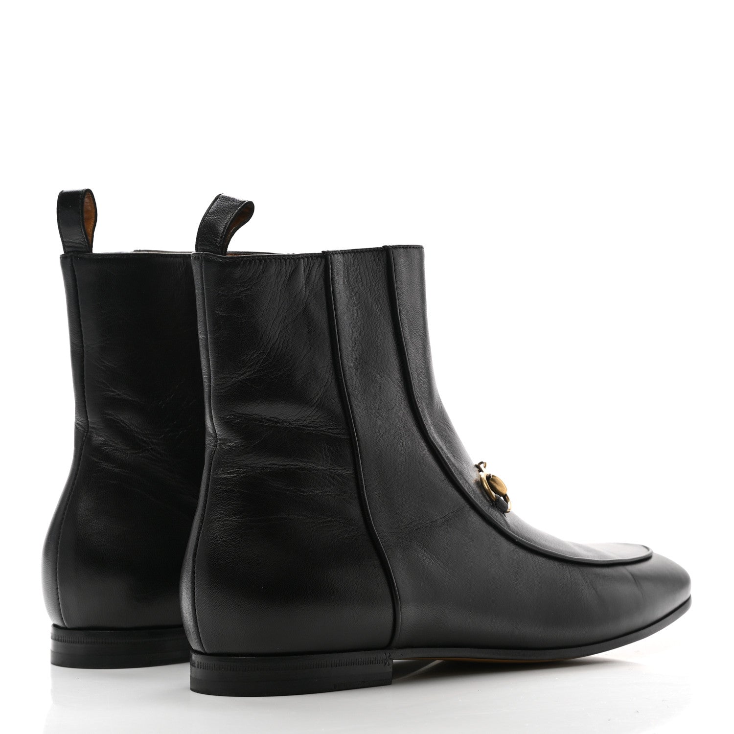 Gucci Malaga Kid Womens Jordaan Ankle Boots 39 Black 4 of 8