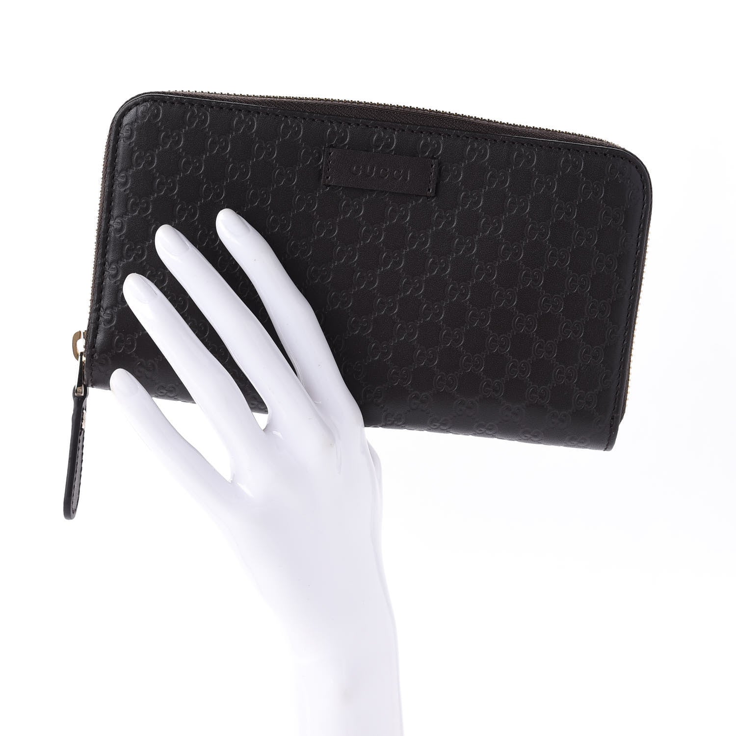 Gucci Microguccissima Zip Around Wallet Black 2 of 11