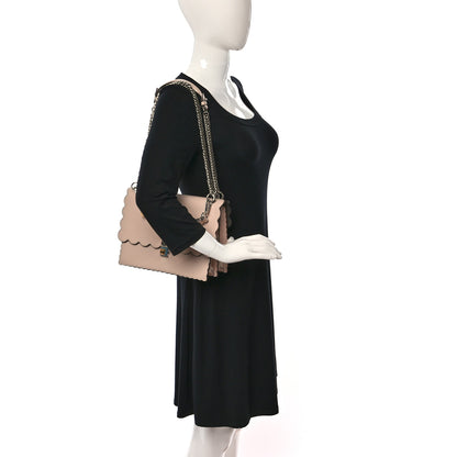 Fendi Vitello Liberty Scalloped Studded Kan I Shoulder Bag Plaster 3 of 10