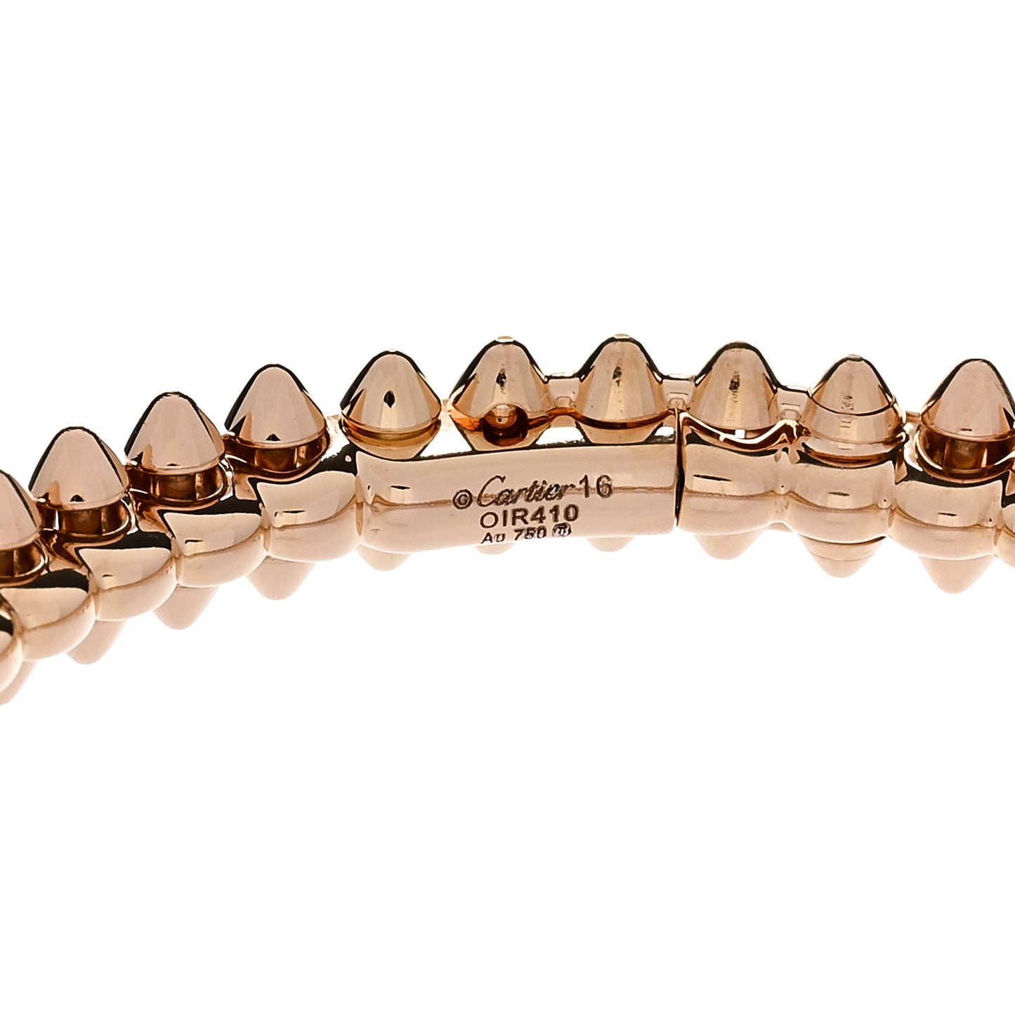 18K Pink Gold Small Clash De Cartier Bracelet 16