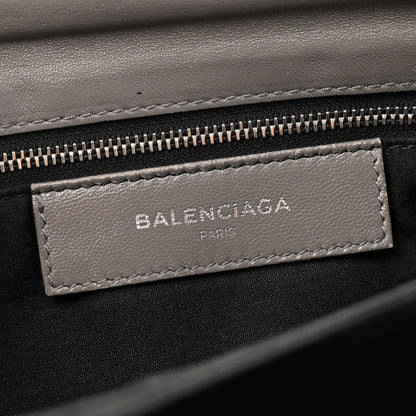Balenciaga Chevre Silver Metallic Edge Hardware Envelope Clutch Gris Acier 8 of 16