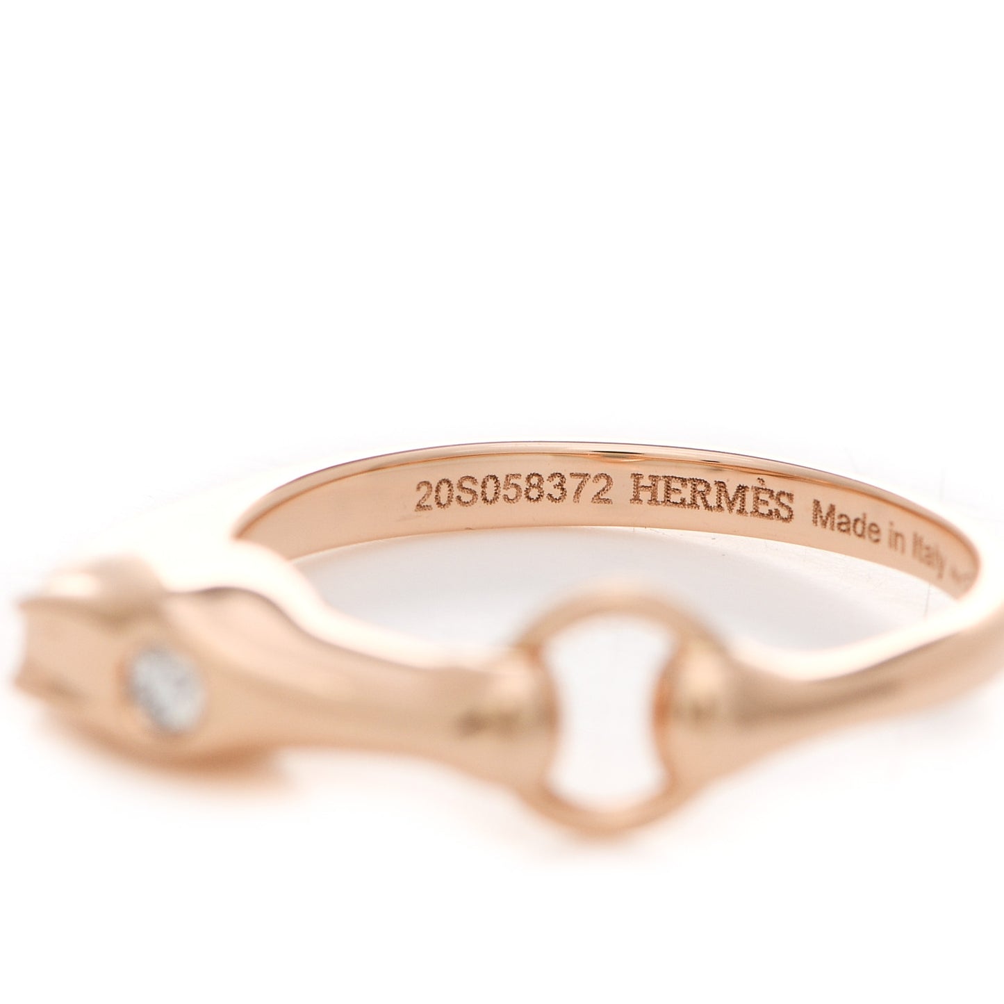 18K Rose Gold Diamond TPM Galop Ring 49 4.75