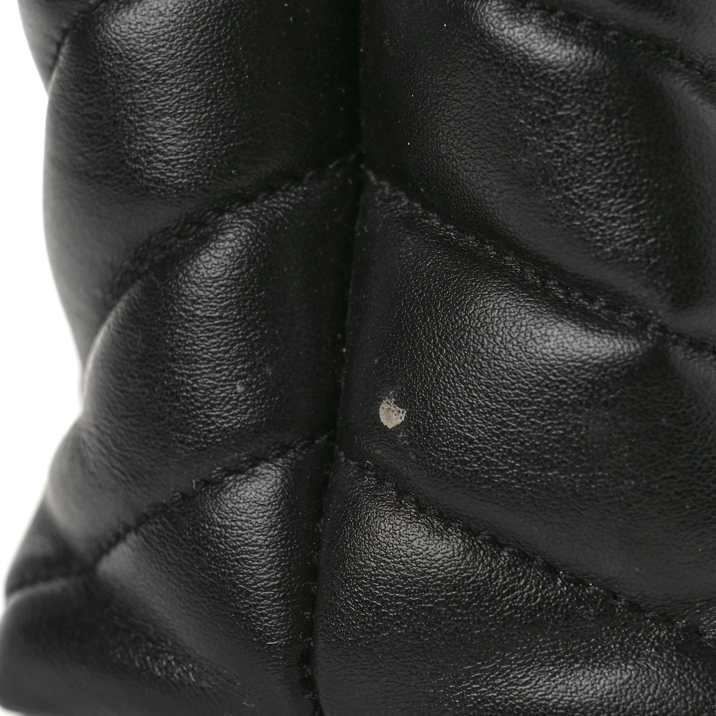 Calfskin Y Quilted Monogram Small Loulou Chain Satchel Black
