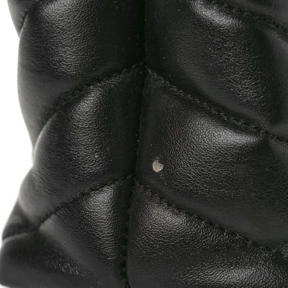 Saint Laurent Calfskin Y Quilted Monogram Small Loulou Chain Satchel Black 10 of 11
