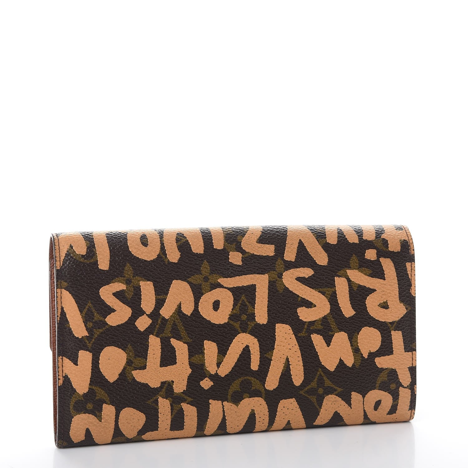 Louis Vuitton Monogram Graffiti Porte-Monnaie Wallet Peach 3 of 10