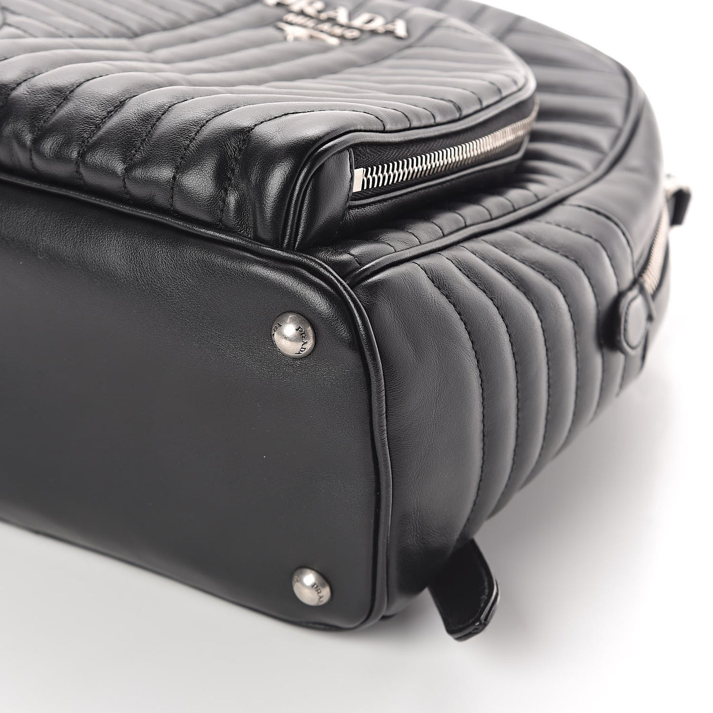 Soft Calfskin Diagramme Day Backpack Black