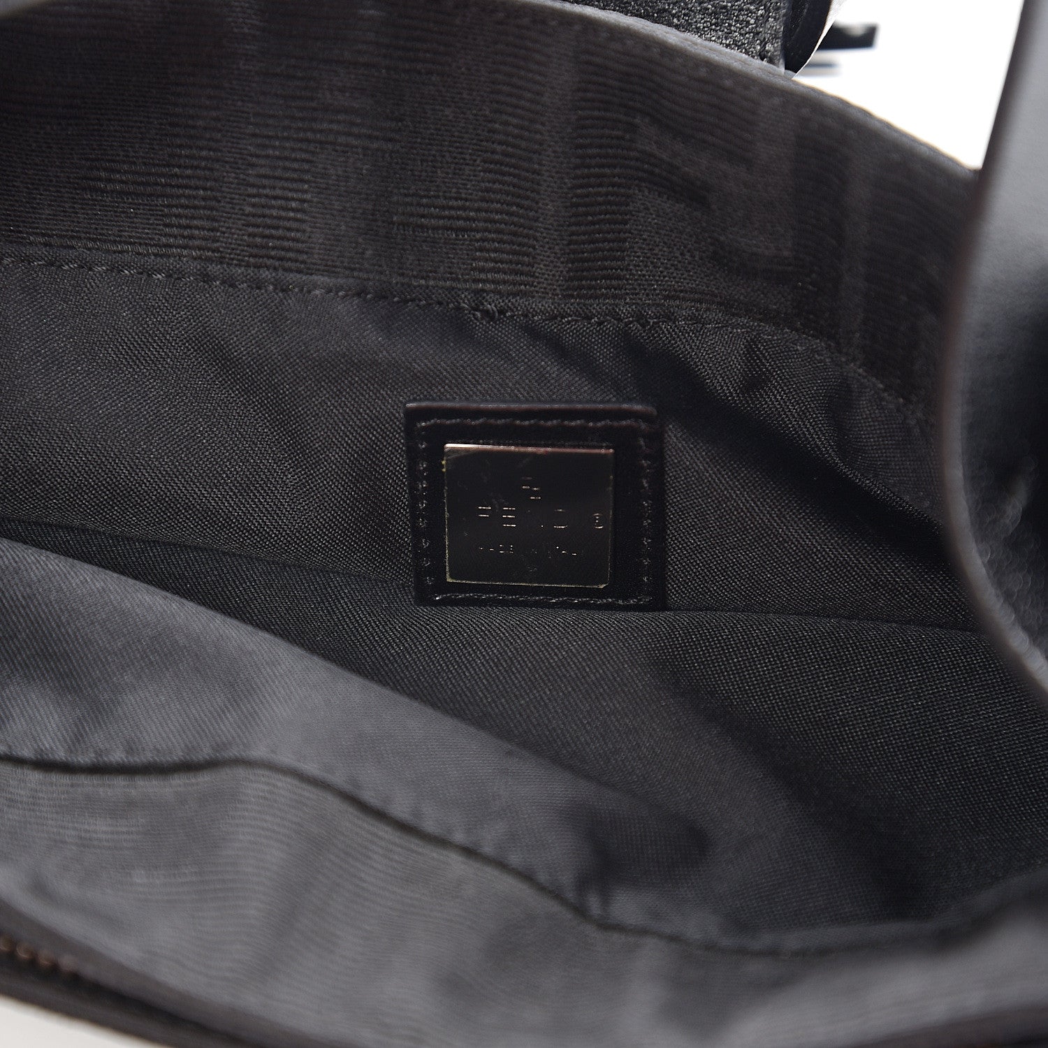 Fendi Nylon Zucca Baguette Black 5 of 8