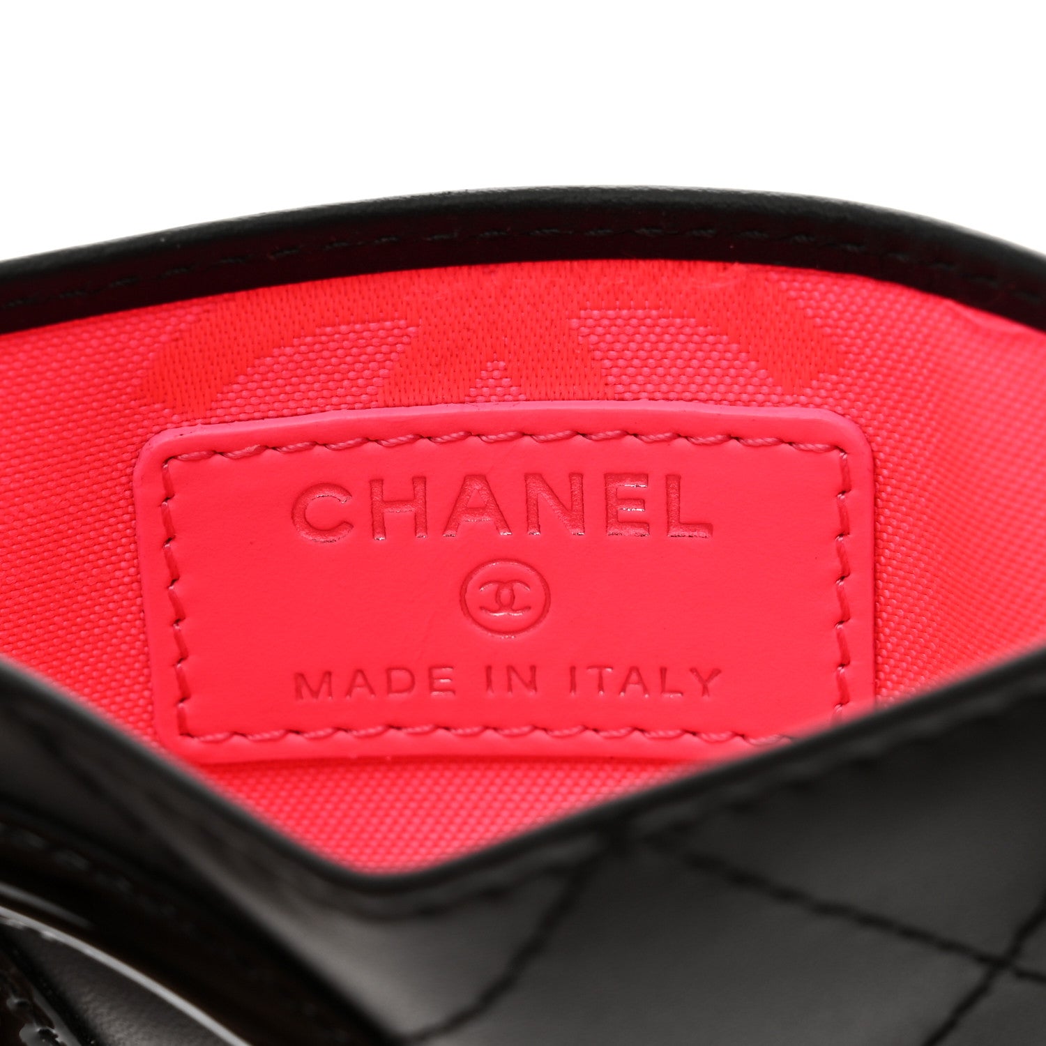 Chanel Calfskin Quilted Cambon Card Holder Black 6 of 7