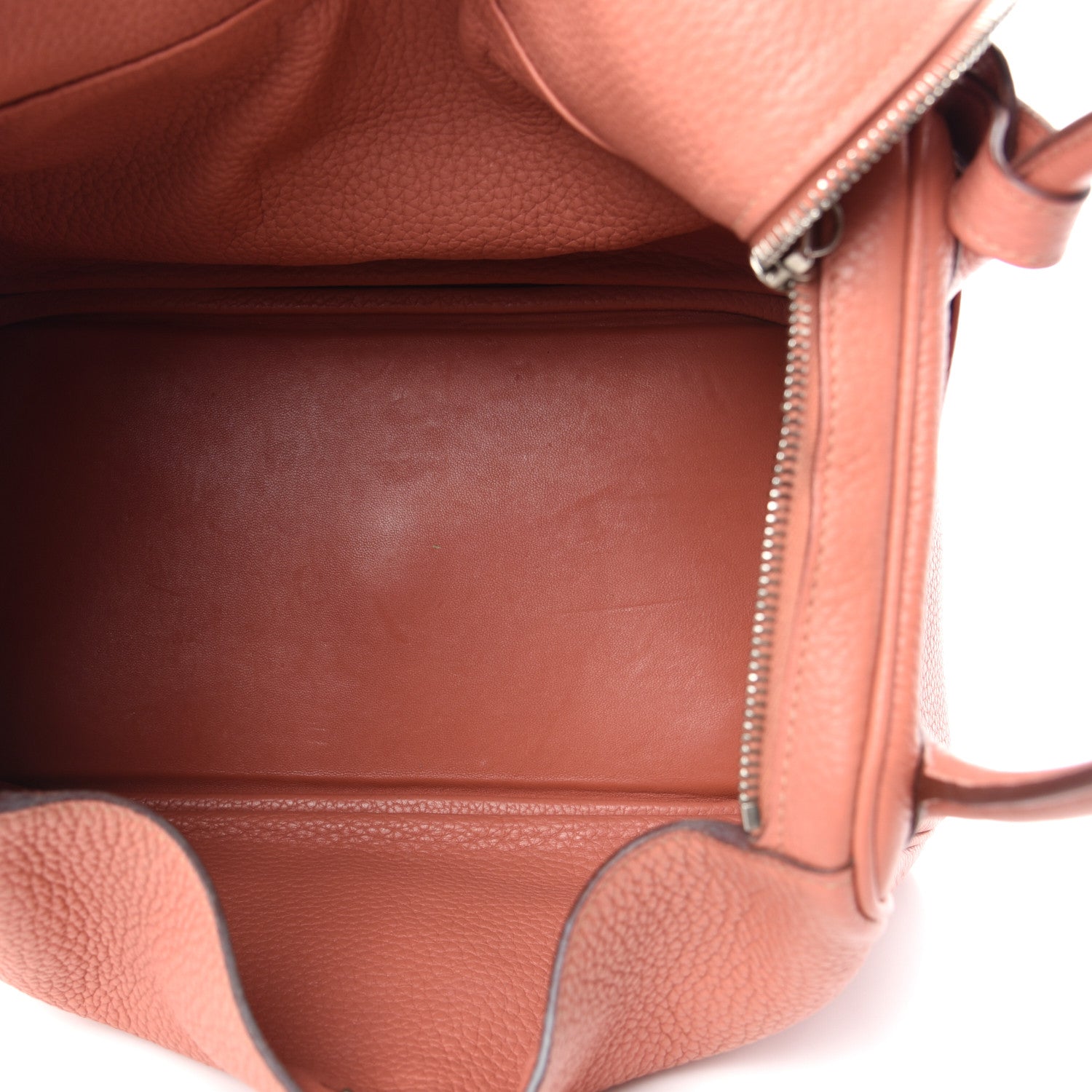 Hermes Taurillon Clemence Lindy 30 Rose Thè 5 of 9