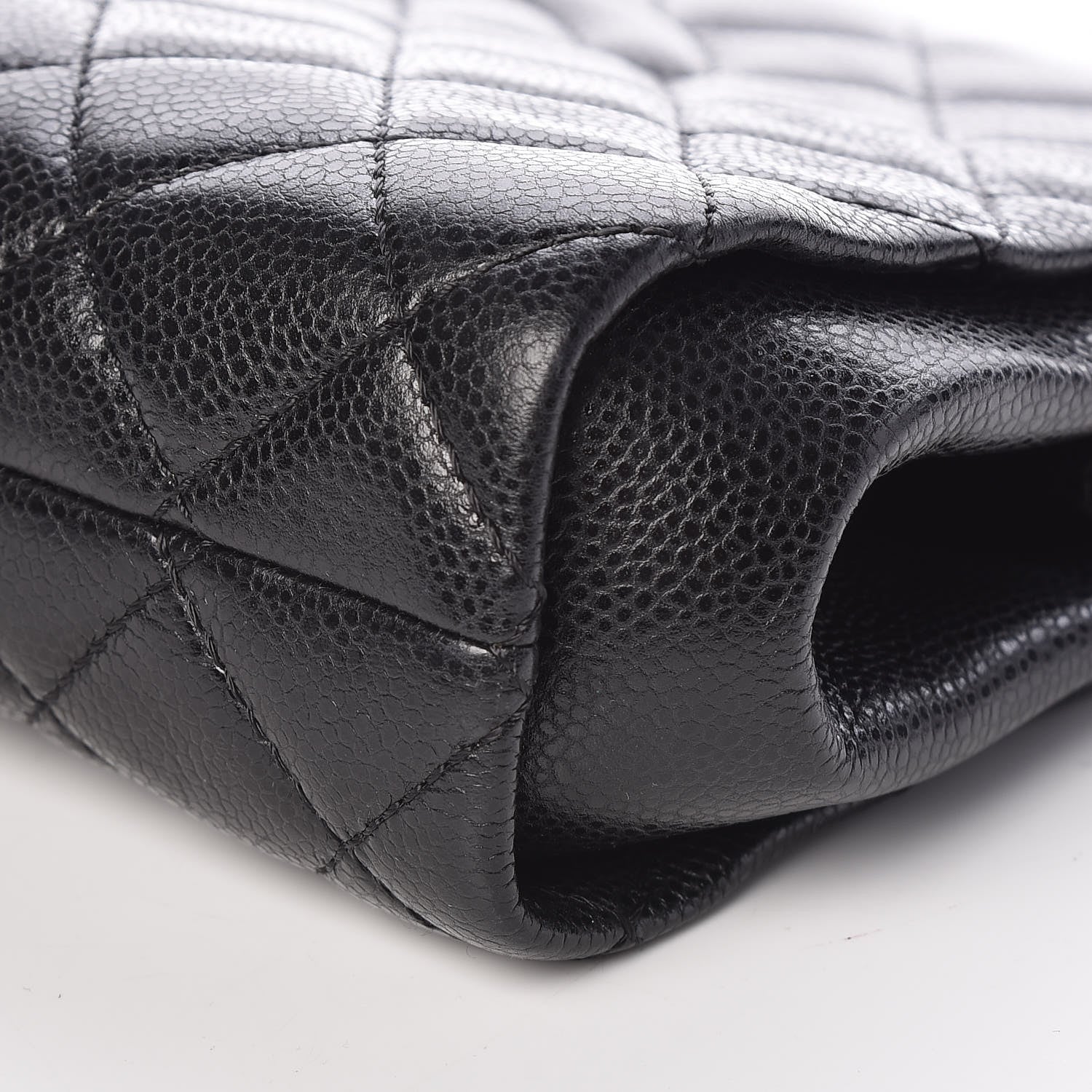 Chanel Caviar Quilted CC Large Clutch Black 9 of 9
