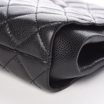 Chanel Caviar Quilted CC Large Clutch Black 9 of 9