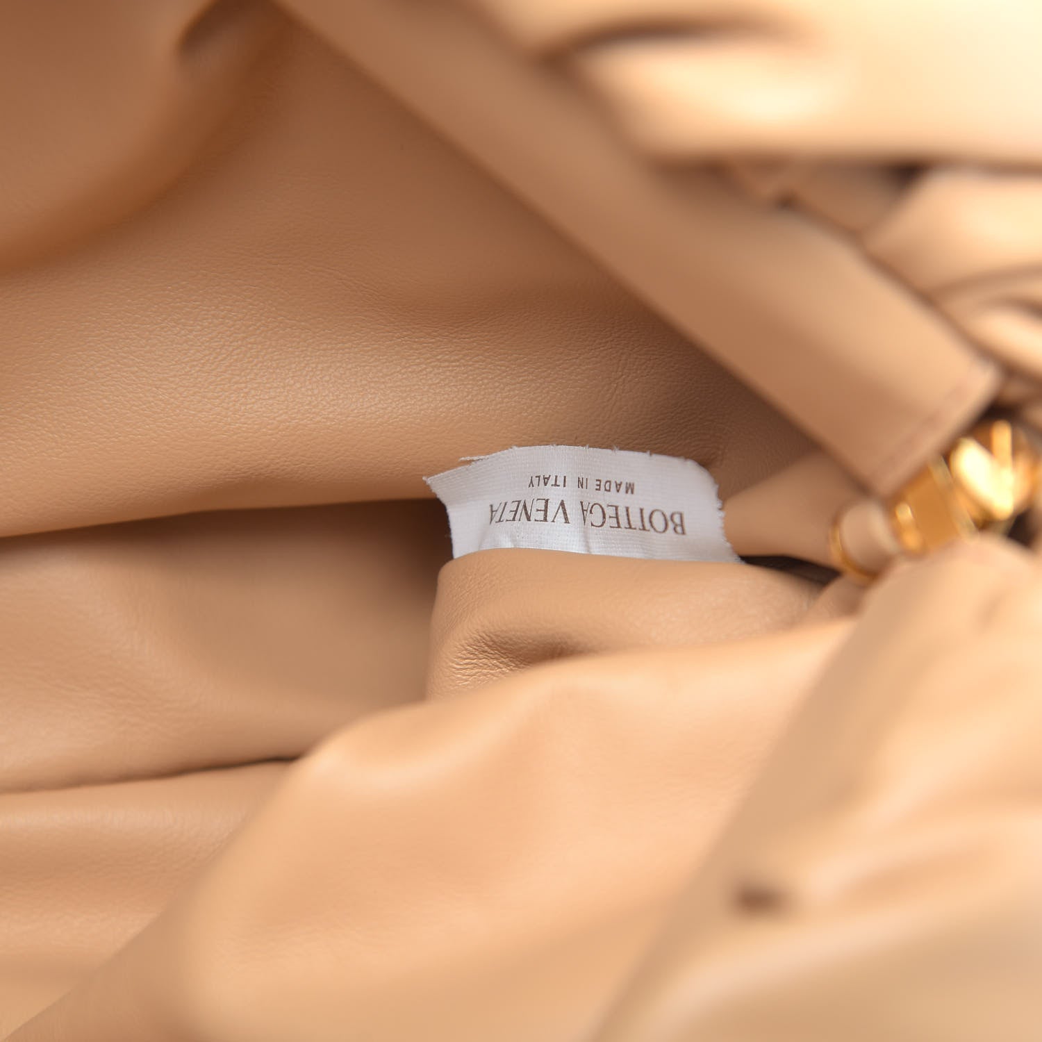 Bottega Veneta Calfskin The Pouch Chain Almond 7 of 9