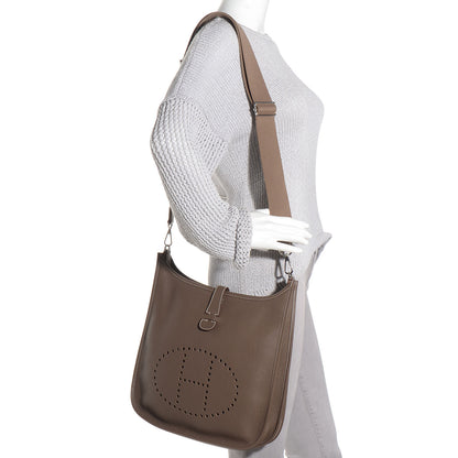 Hermes Taurillon Clemence Evelyne III GM Etoupe 2 of 16