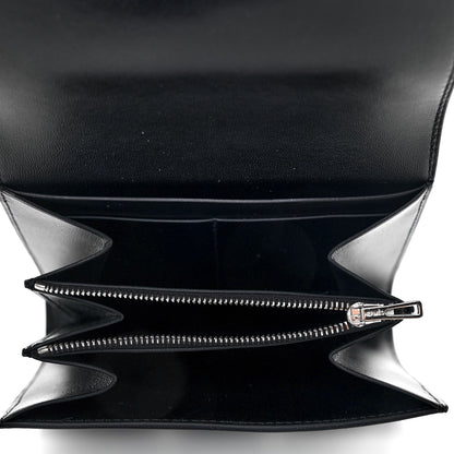 Hermes Allegro Constance Compact Passant Glow Wallet Black White 4 of 4