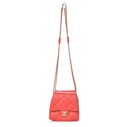 Chanel Lambskin Quilted Side-Packs Red 3 of 10