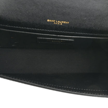 Saint Laurent Grain De Poudre Small Classic Monogram Kate Satchel Black 5 of 14