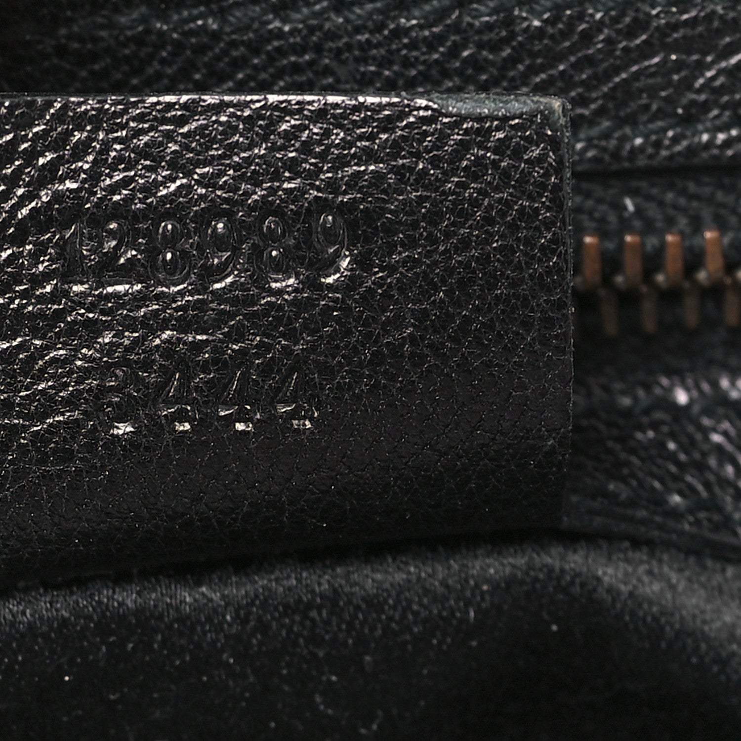 Gucci Calfskin Web Metal Bamboo Tote Black 7 of 9