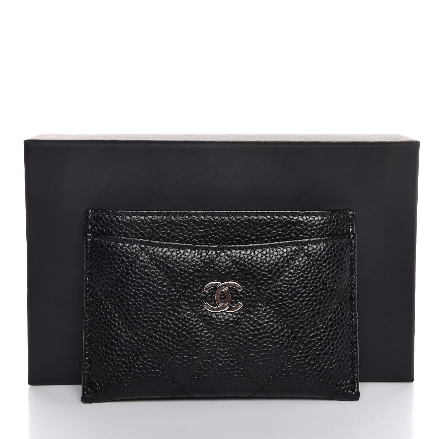 Chanel Caviar Quilted Card Holder Black 9 of 9
