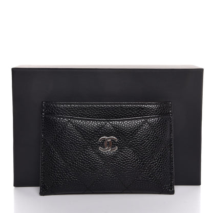Chanel Caviar Quilted Card Holder Black 9 of 9