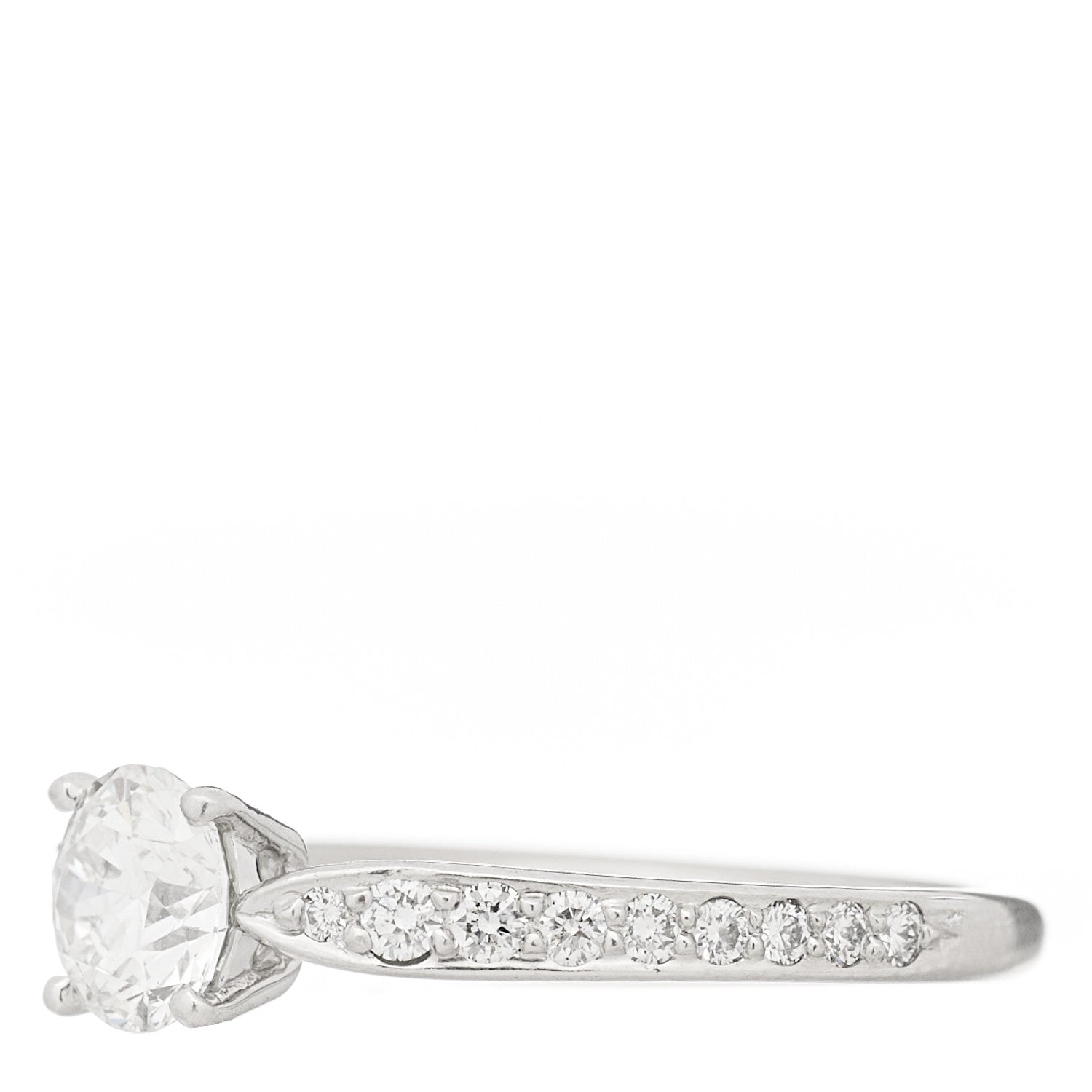 Tiffany Platinum Diamond .61ct Harmony Round Brilliant Engagement Ring 52 6 3 of 7
