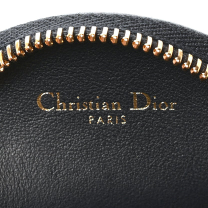 Christian Dior Calfskin Vibe Round Coin Purse Blue White 6 of 6