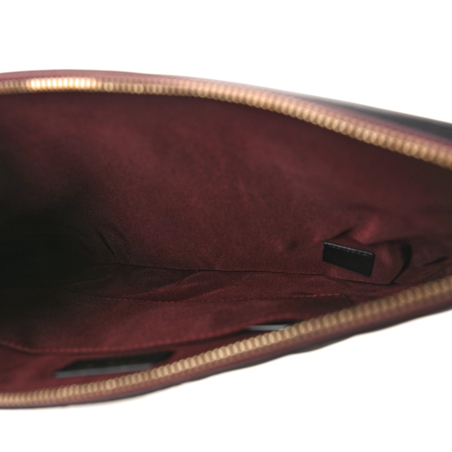 Lambskin Quilted Medium Flap Cosmetic Case Black