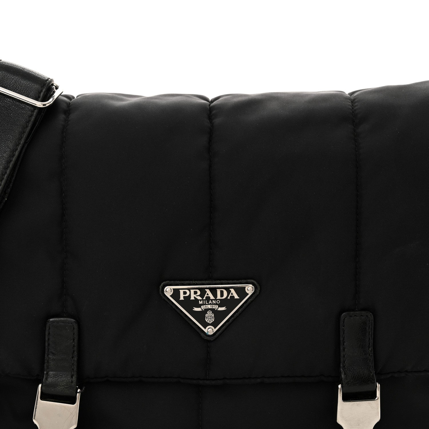 Prada Tessuto Nylon Bomber Messenger Black 7 of 14