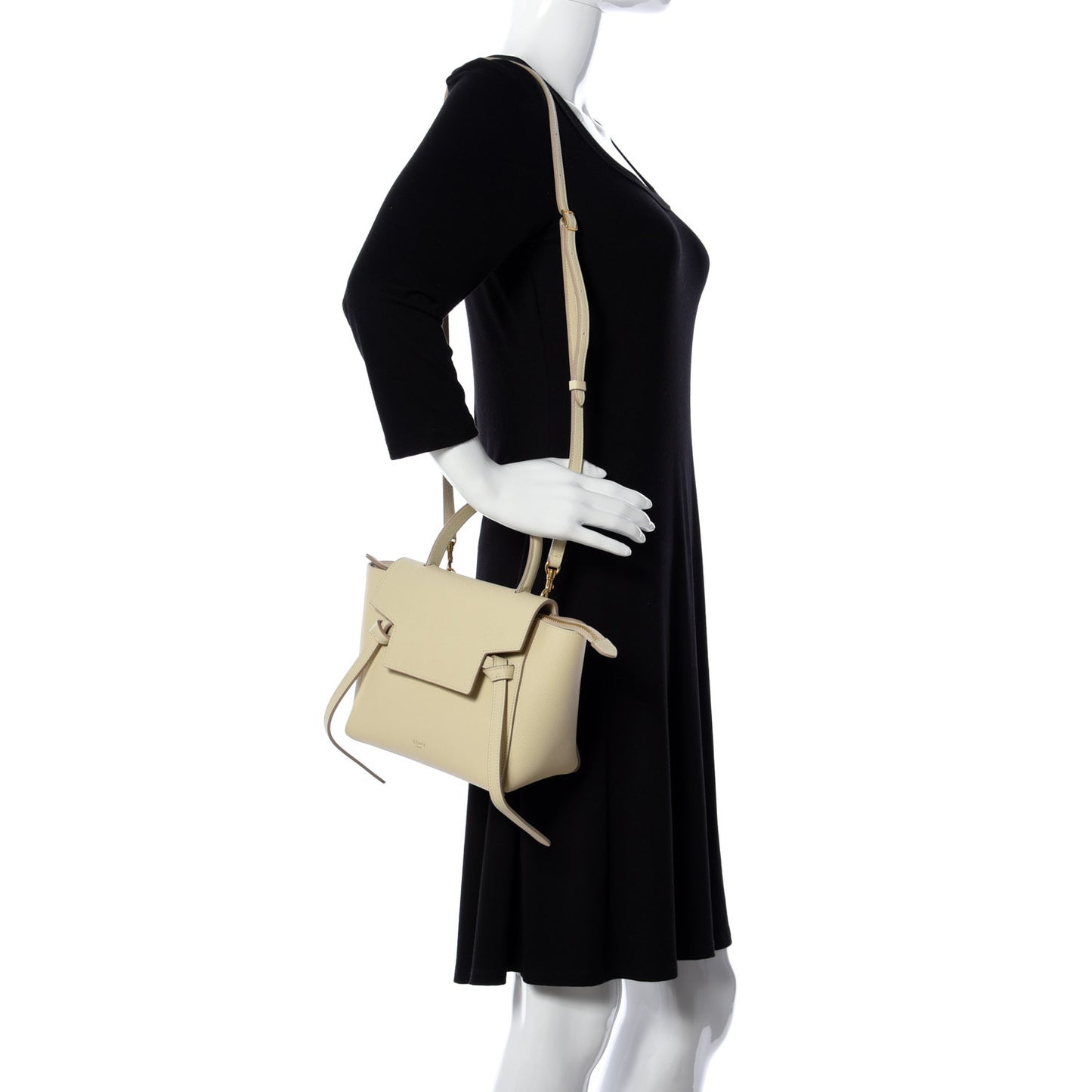 Grained Calfskin Nano Belt Bag Linen