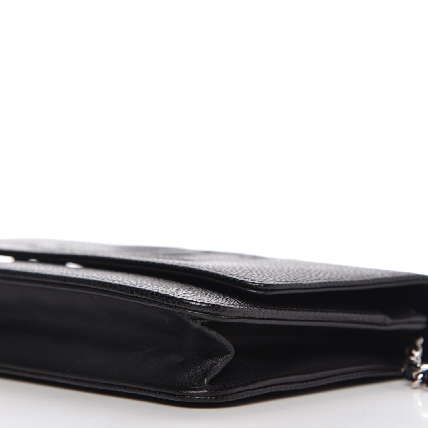 Chanel Caviar Timeless CC Wallet On Chain WOC Black 7 of 11