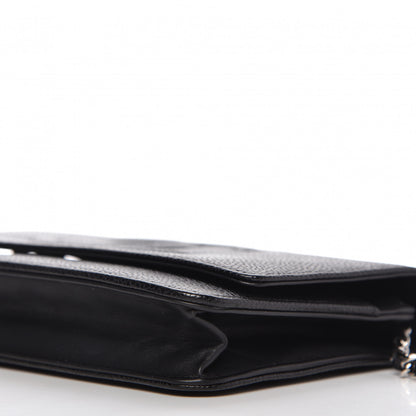 Chanel Caviar Timeless CC Wallet On Chain WOC Black 7 of 11