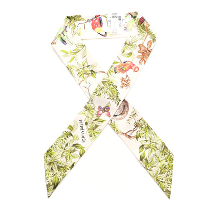 Hermes Silk Equateur Twilly Creme Vert Multicolore 1 of 4