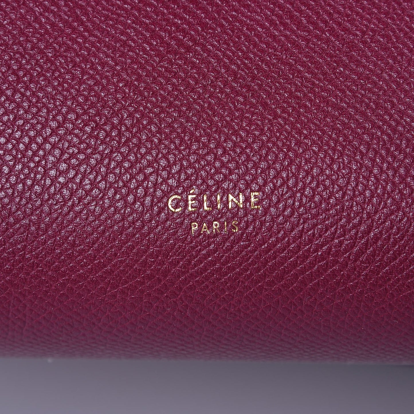 Baby Grained Calfskin Micro Belt Bag Plum