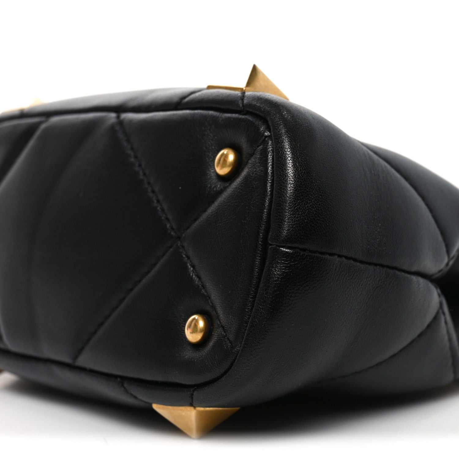 Valentino Garavani Nappa Mini Roman Stud The Handle Bag Black 9 of 9