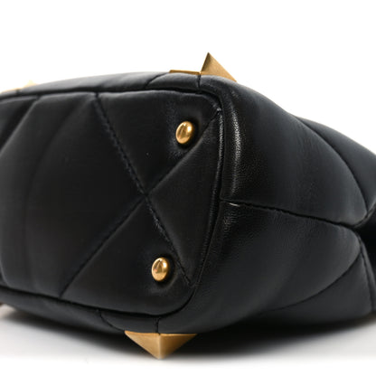 Valentino Garavani Nappa Mini Roman Stud The Handle Bag Black 9 of 9