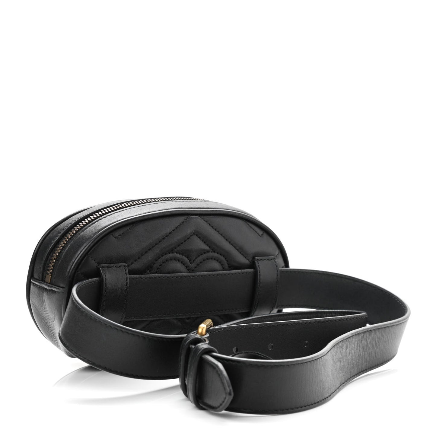 Calfskin Matelasse GG Marmont Belt Bag 95 38 Black