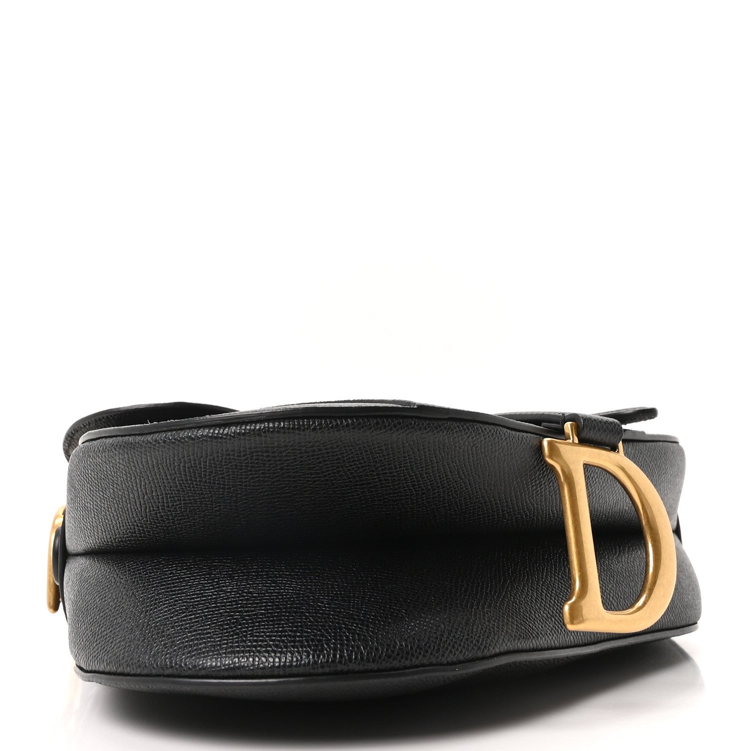 Christian Dior Grained Calfskin Saddle Bag Black 4 of 10